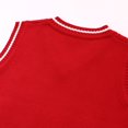 thumbnail image 5 of mgoYE Girls Boys Sweater Vest Cotton Kids Uniform Vest V-Neck Sleeveless Knit Pullover for Boy Girls Toddler(Red,10-11 Years), 5 of 9