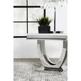 thumbnail image 5 of Coaster Kerwin Metal U-base Square End Table in White and Chrome, 5 of 9