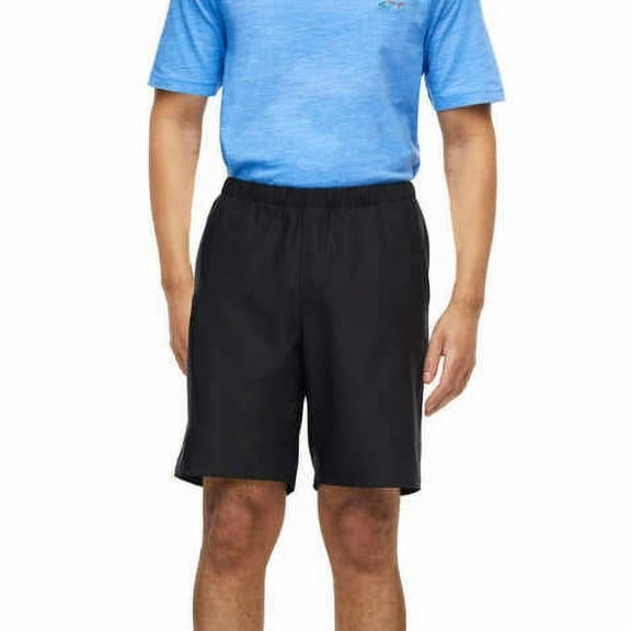 Greg Norman Men?s Pull-On Short Moisture Wicking Two Back Pockets 1557519 Black Small