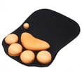 thumbnail image 1 of Methold Alfombrilla de ratón con garra de gato adorable en 7 colores, alfombrilla de ratón ultrasuave de silicona con soporte para reposamuñecas, Juegos de teclado y mouse para computadora Negro, 1 of 7