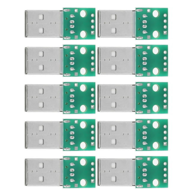 4 Pin 2.54Mm Pitch Type A Breakout Board, Usb To Dip Adapter Board, For Diy Usb Power Supply For Breadboard Design