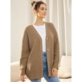 thumbnail image 3 of Women's Cardigan 2023 Open Front Oversized Button Lightweight Sweaters V Neck Loose Cardigans Knit Outwear, 3 of 8
