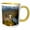 Yellow/White, variant on 3drose, Christ the Redeemer, Corcovado Mountain, Rio De Janeiro, Brazil., 11oz Two-tone Yellow Mug