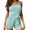 Light blue, variant on Liuchenyi Under $10 Womens Pajama Shorts Set Rib Strip Home Pajamas Cute Sleepwear for Women M