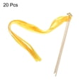 thumbnail image 3 of Unique Bargains 20Pcs Wedding Ribbon Sticks Ribbon Streamers Sticks for Wedding Celebration Yellow, 3 of 5