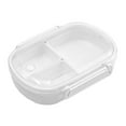 thumbnail image 2 of npkgvia Vente Chaude! Boîte à Nourriture, Boîte à Collation, Boîte de Rangement Alimentaire Portable Assiettes Divisées Boîte à Lunch Récipient Alimentaire pour Fruits Bonne Étanchéité PP Récipient Alimentaire pour Extérieur, Blanc, 2 of 6