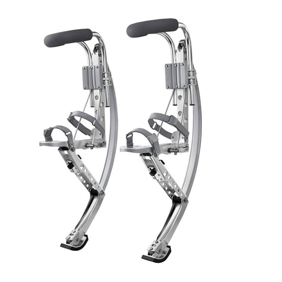 Skyrunner Adult Kangaroo Shoes Jumping Stilts Fitness Exercise (200-242lbs/90~110kg) Bouncing Shoes (Silver)