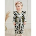 thumbnail image 5 of BemeyourBBs Baby Girl Fall Romper Long Sleeve Camouflage Print Ruffle Jumpsuit, 5 of 9