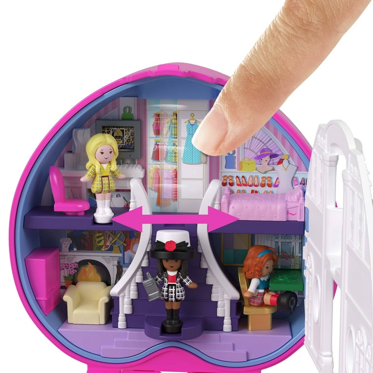 Polly Pocket Micro Dolls and Playset, Collector Clueless Compact