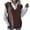 Brown, variant on Babysbule Sweaters for Women Fashion Women Casual V-Neck Hollow Knitted Vest Sweater Vest