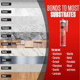 thumbnail image 2 of Great Stuff Multi Purpose 100% Silicone Caulking Sealant Waterproof, White Silicone Caulk 12 Pack, 2 of 9