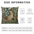thumbnail image 6 of COMIO CX7-01 Lumbar Pillow Cover William Morris Forest Rabbit Floral Art Nouveau Pillow Cover Pillowcase Cushion case for Sofa Couch Bedroom car Living Room, Multicolor 2pc, 6 of 6