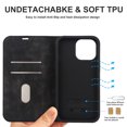 thumbnail image 6 of Feishell Wallet Case for iPhone 14 Pro Max,Built-in Magnet Compatible with Magsafe Charger,Premium PU Leather Magnetic Closure Flip Holder RFID Blocking Card Slots Anti-falling Phone Cover,Black, 6 of 12