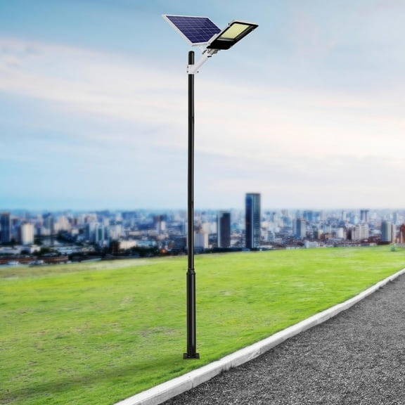 1 PCS Black Street Light Pole, Street Lamp Post, Split Street Lamp Post Suitable for Outdoor Street, About 100kg/220.46lbs Load-bearing Capacity