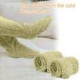 thumbnail image 5 of Shldybc Over Knee High Fuzzy Socks Plush Slipper Stockings Furry Long Leg Warmers Winter Home Sleeping Socks Christmas Gifts, 5 of 9