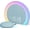 Blue, variant on Super Loud Alarm Clock with Wireless Bed Shaker, Vibrating Dual Alarm with Light Wake Up for Heavy Sleepers & Hearing Impaired, 9-Color Night Light, 8 Sounds, 0-100% Dimmer, USB Charger