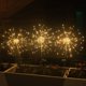 thumbnail image 3 of OriginalSourcing - Paquete de 4 luces solares de 120 LED para exteriores, luces solares de fuegos artificiales para exteriores, resistentes al agua, con 8 modos de parpadeo, luces solares para decora, 3 of 3