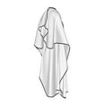 thumbnail image 4 of Star Of Texas State Salon Barber Cape - Professional Hairdressing Waterproof Hair Cutting Cape With Adjustable Snap Closure-Haircut Apron For Hair Stylist And Home Use-55''X66'', 4 of 5