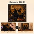 thumbnail image 4 of Halloween Two Witches 3D Pearl Diamond Painting Kit, DIY Special Shape Crystal Diamond Art Set for Adults, Gothic Witch Canvas Wall Decor for Holiday Gift 25x25cm, 4 of 7
