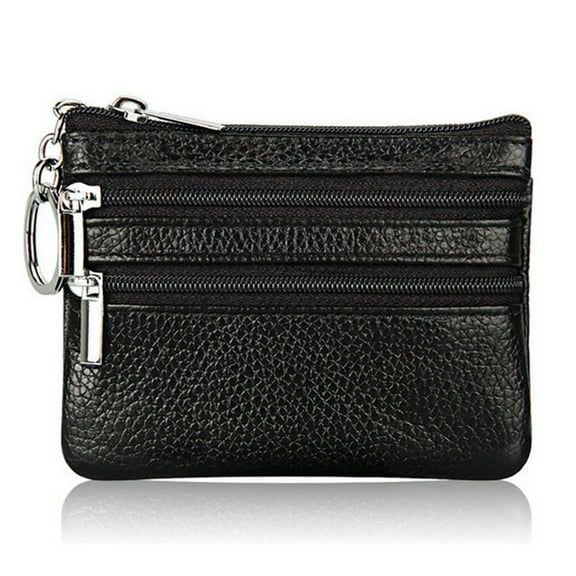 ZPAQI Double Zipper Purse Organization Wallet Clip Gifting Supplies Unisex Handheld