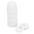 thumbnail image 6 of HONMEET Toilet Mounting Nut Covers Toilet Bolt Caps White ABS 4Pcs, 6 of 7