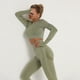 thumbnail image 1 of Ropa de yoga sin costuras europea y americana, de manga larga, elástica, plisada, de secado rápido, ropa de yoga de fitness de manga larga, 1 of 6