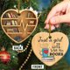 thumbnail image 1 of Wmhnj Colgante reversible de corazn acrlico de doble cara para estantera, ideal para decorar el rbol de Navidad o como regalo familiar., 1 of 9