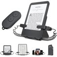 thumbnail image 1 of Volteador de página y soporte para Kindle Paperwhite Oasis eReaders, Clicker Page pátula hacia adelante y hacia atrás, accorios Kindle para iPhone, iPad, lectura de tabletas, grabación de video de, 1 of 5