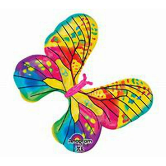 Colorful Butterfly 31 Inch Foil Balloon NOT INFLATED [30373]