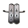 thumbnail image 1 of Riwesomey 1 Pair Security Door Handle Entry Lock Stainless Steel Household Room Lever Hardware Replacement Exterior Interior Conference Type3, 1 of 6