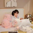 thumbnail image 4 of Muñeco de peluche de oveja rosa suave para niños, juguete de peluche de oveja tumbada, Animal de Anime, almohada de abrazo, decoración de habitación, regalo de cumpleaños de Navidad, 4 of 4