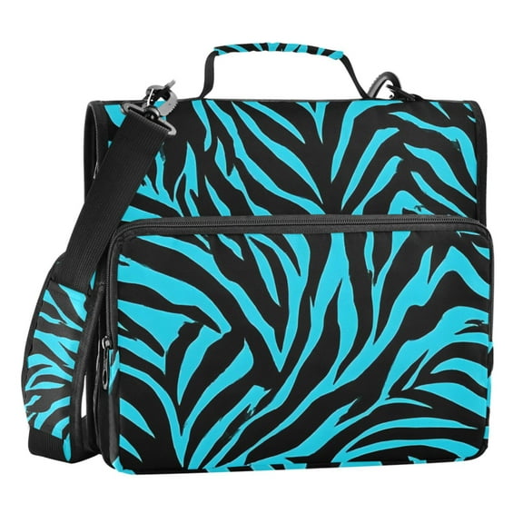 ALAZA Zipper Binder Horse Stripes 3 Ring Trapper Keeper File Folder Organizer Bag