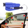 thumbnail image 3 of Martillo De Emergencia Martillo de seguridad, interruptor de ventana de escape de emergencia para coche con llavero (azul), 3 of 6