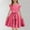 Hot Pink, variant on BRGZLK Summer Girls Dresses, Trendy Solid Flying Sleeve A-Line with Belted Pockets Casual Party Dress for Kids Black 14-15 Years