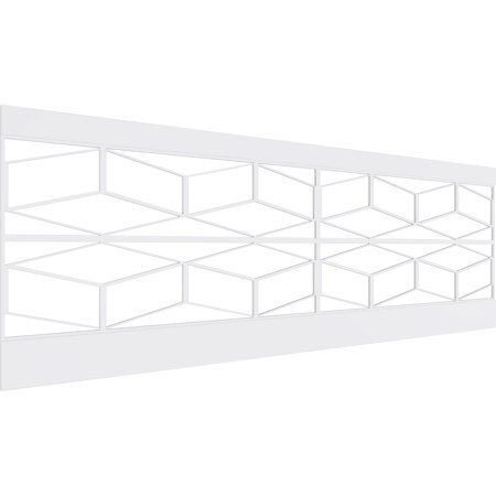 Ekena Millwork 32 H x 94 1/2 W Pueblo PVC Wainscot Paneling Kit
