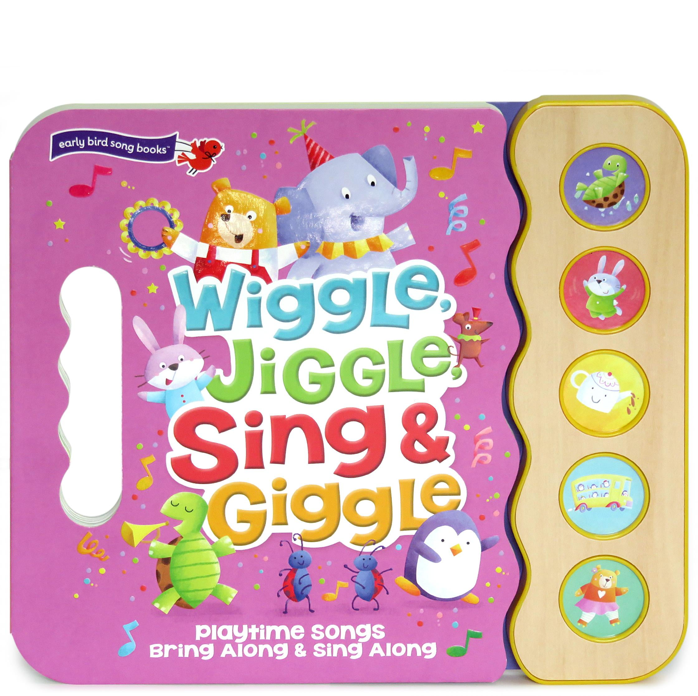 Wiggle Jiggle Sing and Giggle Song Book Wood Module with Handle (Board