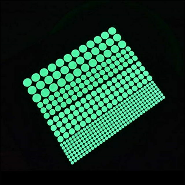 1 Sheet Glow In The Dark Wall Stickers Baasid 407 Pcs Removable Glow In Dark Dots Wall Decals Luminous Glow In The Dark Ceiling Stickers Wall Supplies Millstone Light Color for Photography Posing