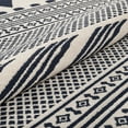 thumbnail image 6 of Well Woven Loop-De-Loop Arbor Tribal Geometric Moroccan Blue 3'11" Round Area Rug, 6 of 8