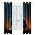 thumbnail image 3 of Galaxy Star Outer Space Window Curtain Panels Grommet Blackout Curtains Blackout Curtains for Living Room, 3 of 7