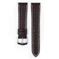 thumbnail image 2 of Hirsch Modena Embossed Leather Watch Strap - Brown - L - 19mm - Silver Buckle, 2 of 9