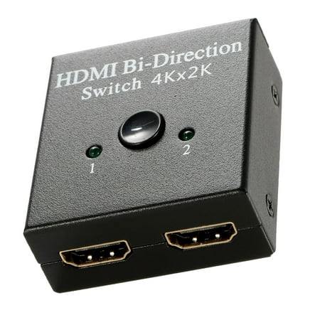 HDMI Bi-directional 1x2 or 2x1 Switch 4K HDMI Splitter Hub w/ Button Indicator Light Supports HD 3D 1080P for PS4 DVD HDTV Projector