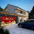 thumbnail image 5 of 1Pc Christmas Garage Door Cover Banner, Red Festival Large Hanging Backdrop, Merry Christmas Garage Wall Decorations for Holiday Party Decor,59X82.7In(Small), 5 of 6
