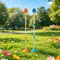 thumbnail image 5 of 1pc Street Lamp Bubble Machine for Kids, Standing Bubble Maker with Light & Music, Adjustable Height 40.9/36.2 Inches, Battery Powered Outdoor Toy for Toddlers & Teens B, 5 of 7