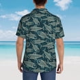 thumbnail image 3 of Lsque Fish Style pattern Hawaiian Shirt for Men, Unisex Summer Beach Casual Short Sleeve Button Down Shirts-Small, 3 of 9