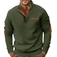 thumbnail image 1 of Spring And Autumn Men's Standing Collar Sweatshirt Is Outdoor Casual Sweaters TopsM, 1 of 5
