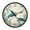 Underwater Scene Featuring, variant on Voice Activated Clock with Glow Light 12 Inch Large Silent Wall Clock Battery Operated for Home Decor Chicken and Rooster