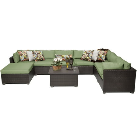 Premier 9 Piece Outdoor Wicker Patio Furniture Set 09b