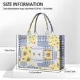 thumbnail image 3 of Large Capacity Tote Bag,Pioneer Flower Floral Print Pattern Handbag Fashion Luxury Tote Bag,15.7"x13"x 5.1" Inches,Laptop Compatible, 3 of 6