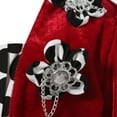 thumbnail image 3 of Richie House Girls' Long Style Polka Dot Dress with Cape RH1508, 3 of 7