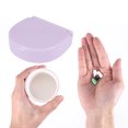 thumbnail image 4 of Unique Bargains 1 Pc 4 Grids Single Layer Pill Case Portable for Travel Light Purple, 4 of 6